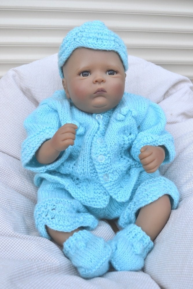 Prachtige Reborn licht bruine pop Laura Lee NR 7882, Verzamelen, Ophalen of Verzenden, Zo goed als nieuw, Babypop