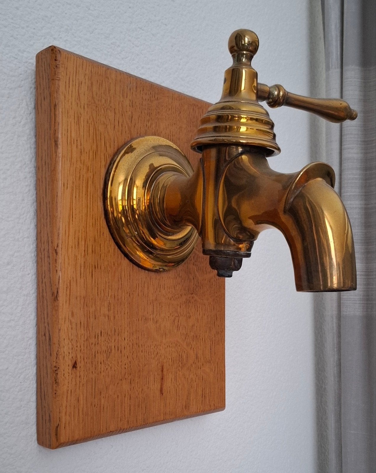 oude messing tapkraan, Ophalen, Koper