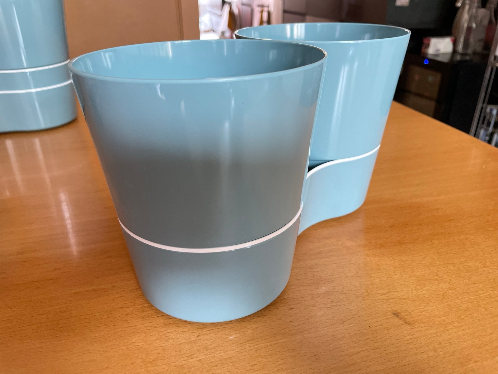 Mepal kruidenpotjes - Set van 2, Blauw, Kunststof, Ophalen of Verzenden, Zo goed als nieuw