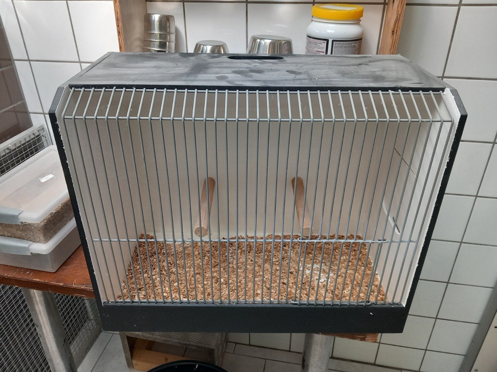 TT kooi of transportkooi, Dieren en Toebehoren, Vogels | Hokken en Kooien, Ophalen, Hout, Vogelkooi