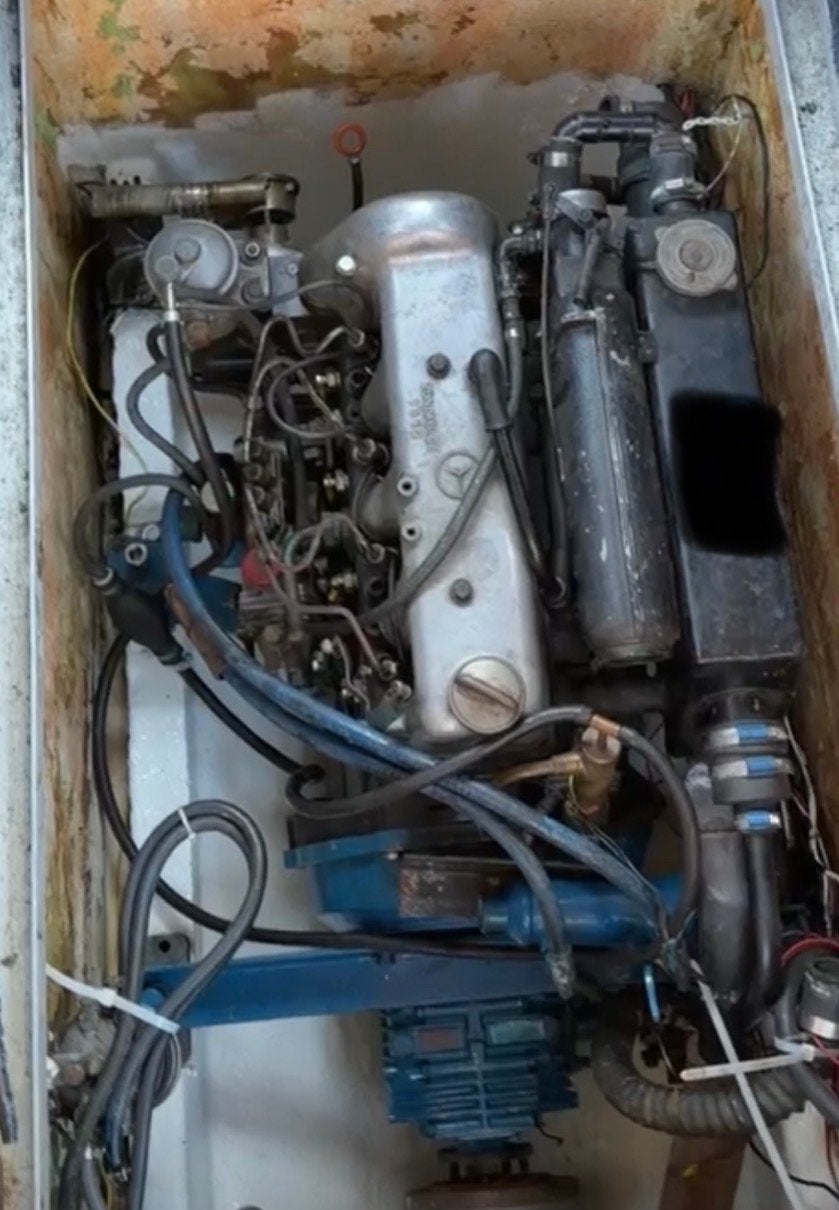OM615 55 pk Motor voor boot - Diesel binnenboordmotor i, Ophalen, Gebruikt, Binnenboordmotor, Viertaktmotor