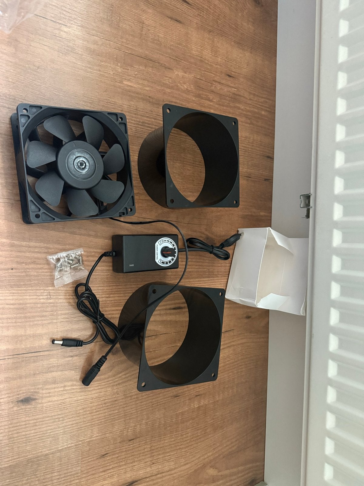 Cixikeji Ventilator met Power Control en Behuizing, Ophalen of Verzenden, Zo goed als nieuw, Ventilator