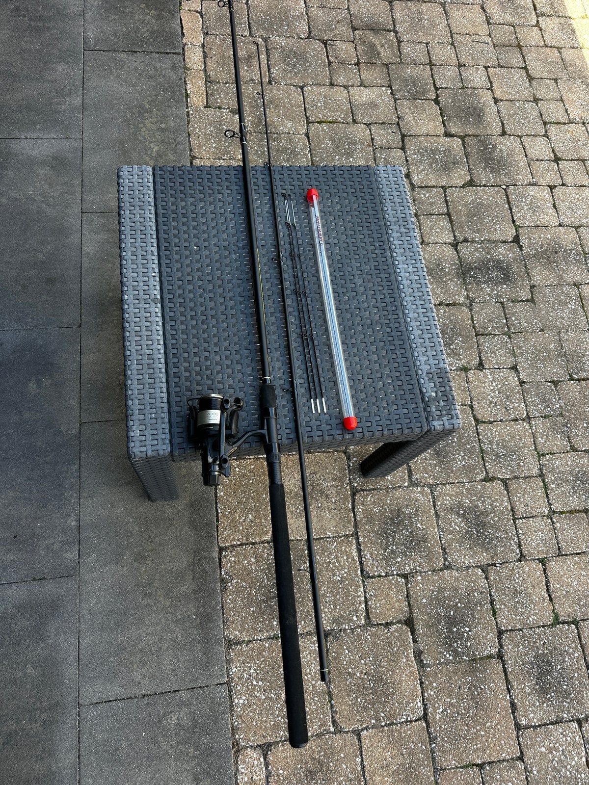 Turbetini methodfeeder en shimano molen, Ophalen, Zo goed als nieuw, Complete set