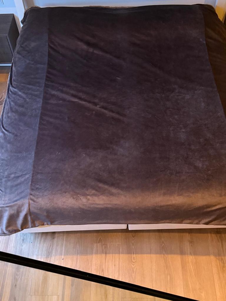 Rivièra Maison kleed voor 2-persoonsbed 1.80x2.00/2.20, Gebruikt, Bruin, Tweepersoons, Ophalen of Verzenden