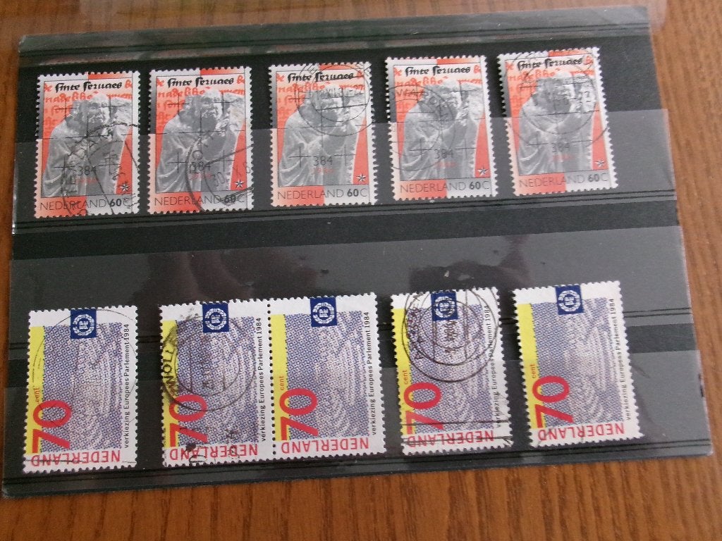 1984 - 2 x 5 sint servaaas en verkiezingen (940a), Postzegels en Munten, Ophalen of Verzenden, Gestempeld
