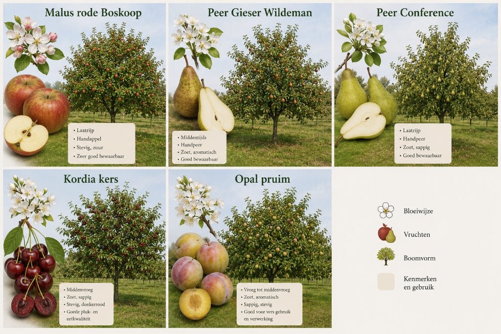 Laatste 11 Laagstam Fruitbomen + Gratis Startvoeding, Tuin en Terras, Planten | Fruitbomen, Lente, Overige soorten, Volle zon