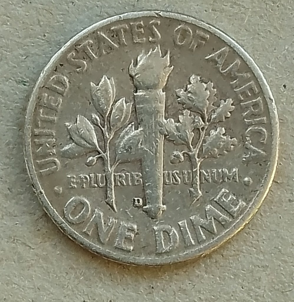 USA, 1 dime 1947 D, Ophalen of Verzenden, Noord-Amerika, Losse munt, Zilver