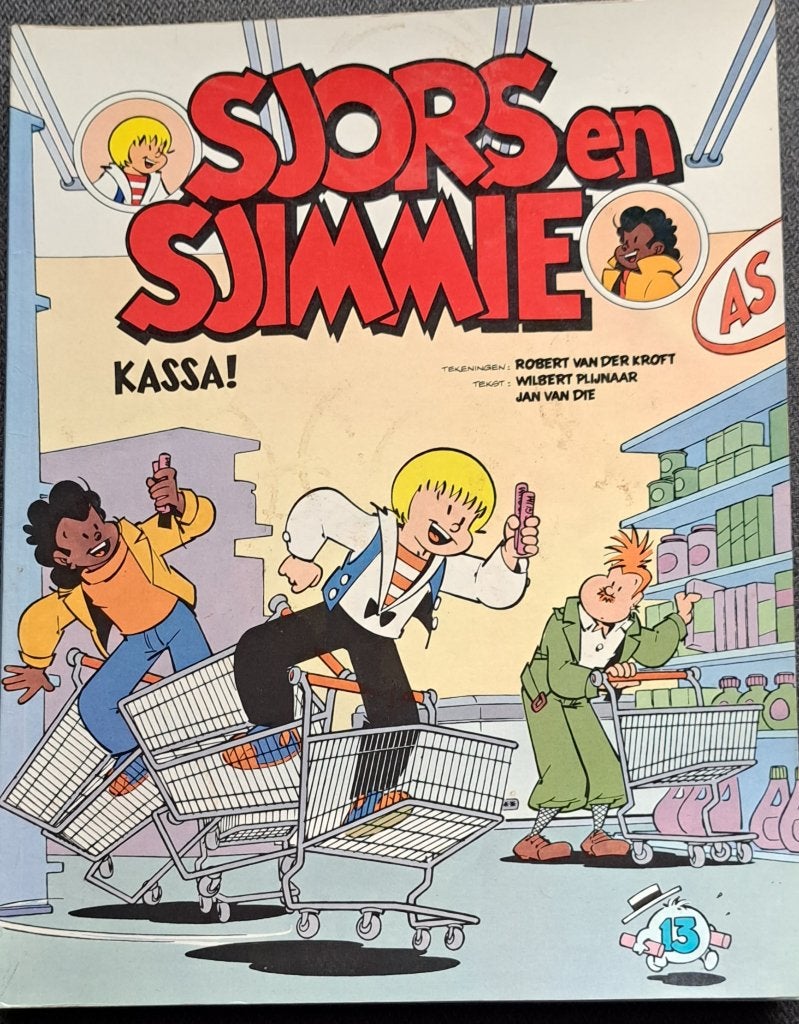 Sjors en Sjimmie Kassa Nr.13 (1987), Eén stripboek, Ophalen of Verzenden, Gelezen