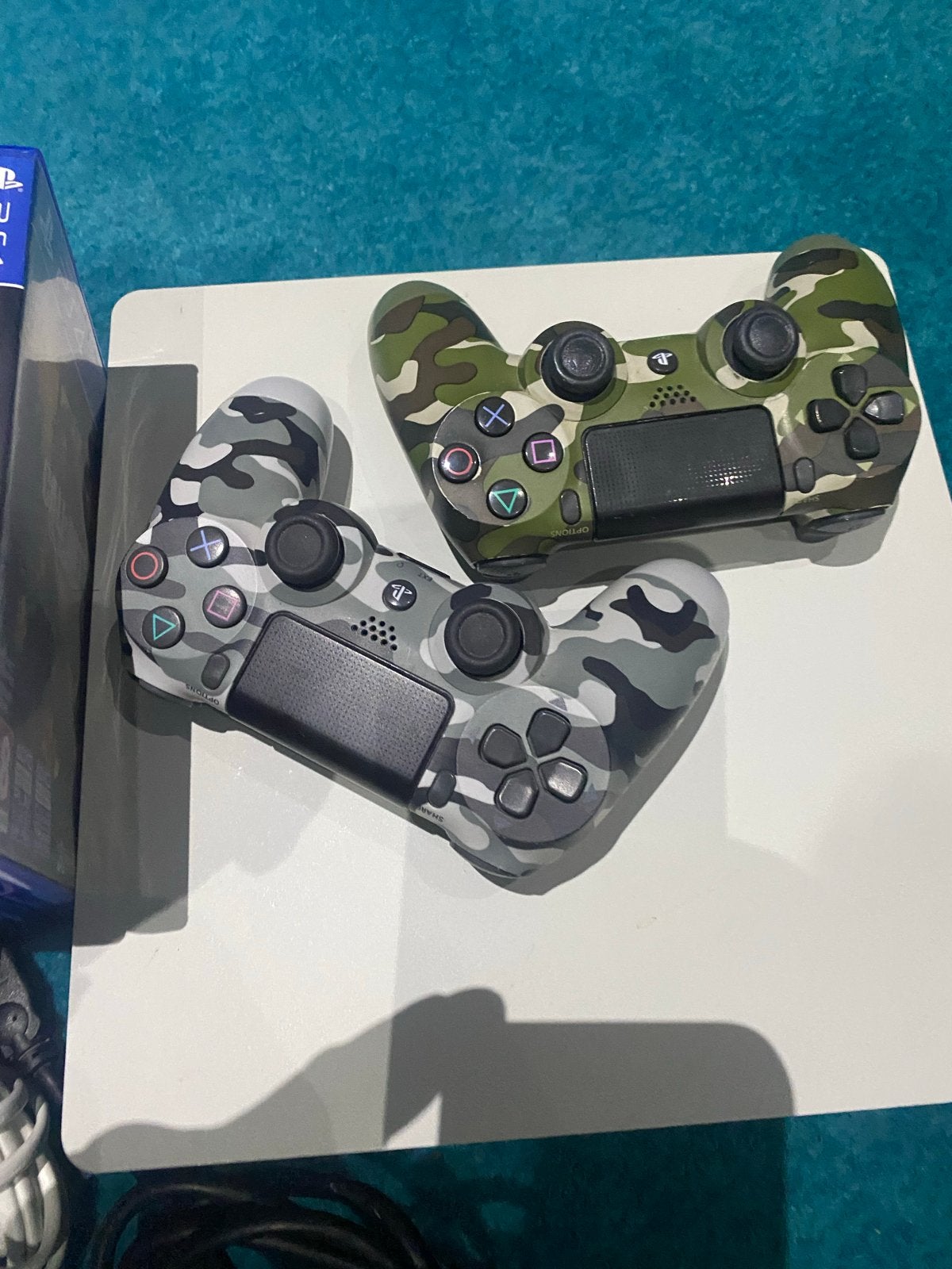 PS4 Slim met 2 controllers en 6 games, Spelcomputers en Games, Spelcomputers | Sony PlayStation 4, Met 2 controllers, Ophalen of Verzenden