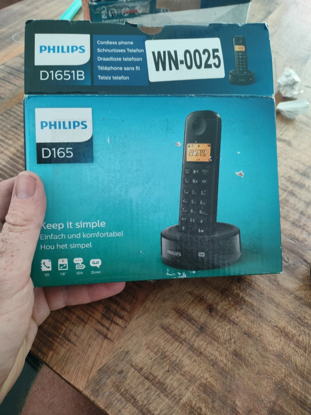 Philips - telefoon, Ophalen of Verzenden, Nieuw, 1 handset