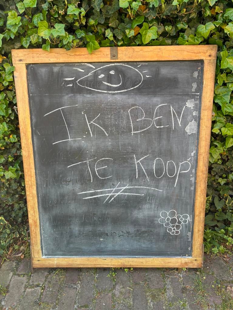 Groot oud School krijtbord, Diversen, Schoolborden, Ophalen, Gebruikt, Krijtbord