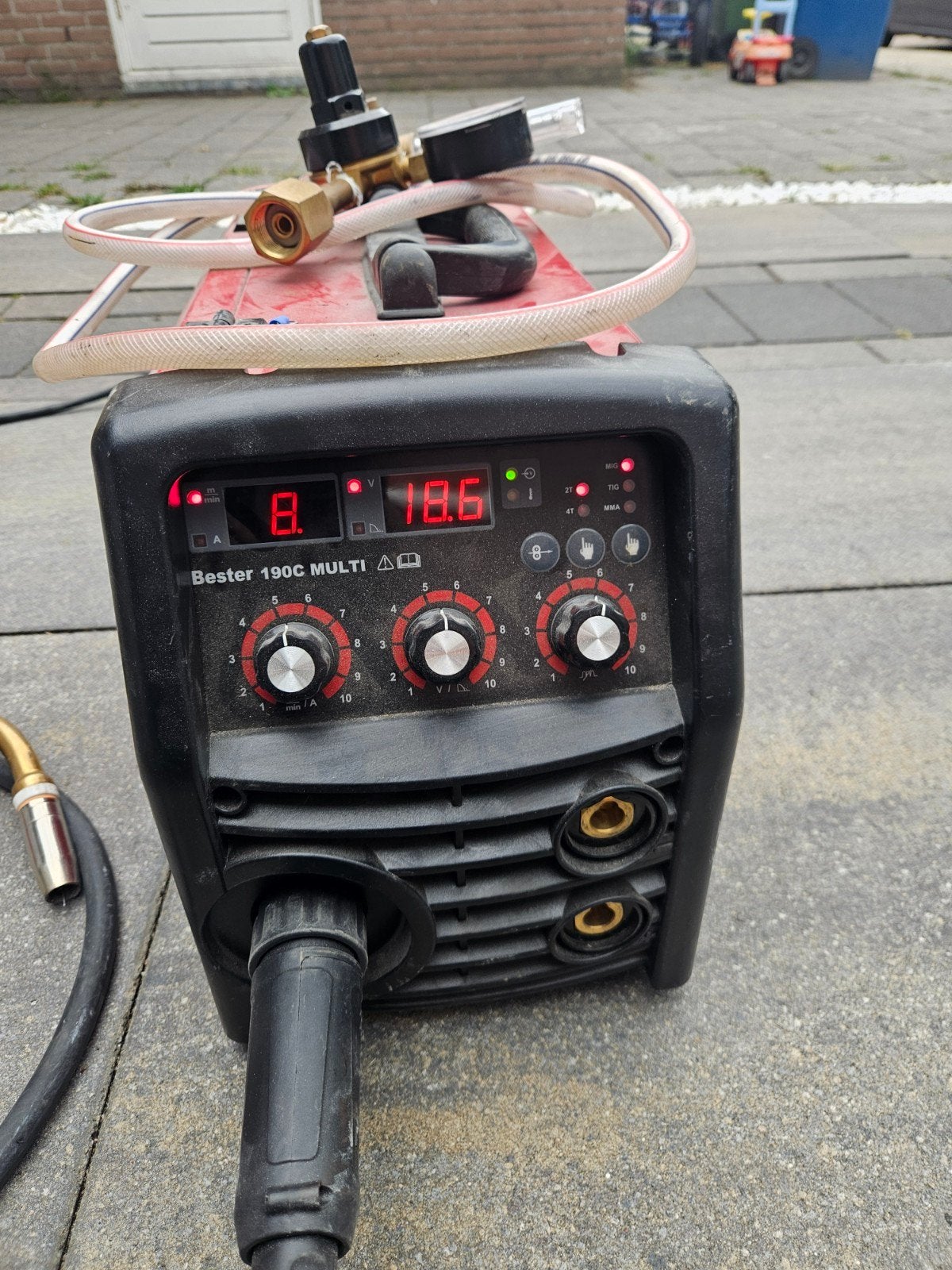 Bester 190C Multi lasapparaat met toebehoren, Doe-het-zelf en Verbouw, Ophalen, Gebruikt, 150 tot 250 ampère, Inverter