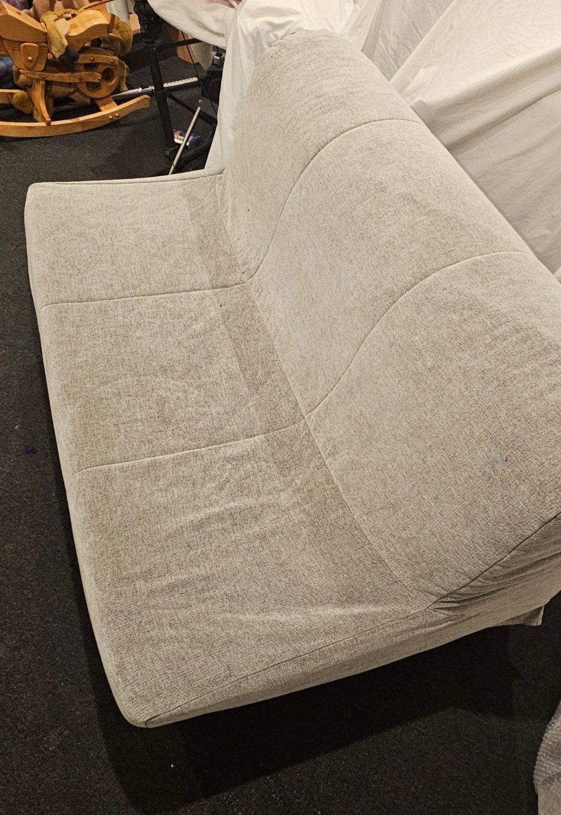 Ikea slaapbank 140x200 cm - Grijs, Ophalen, Tweepersoons, Grijs, 140 cm