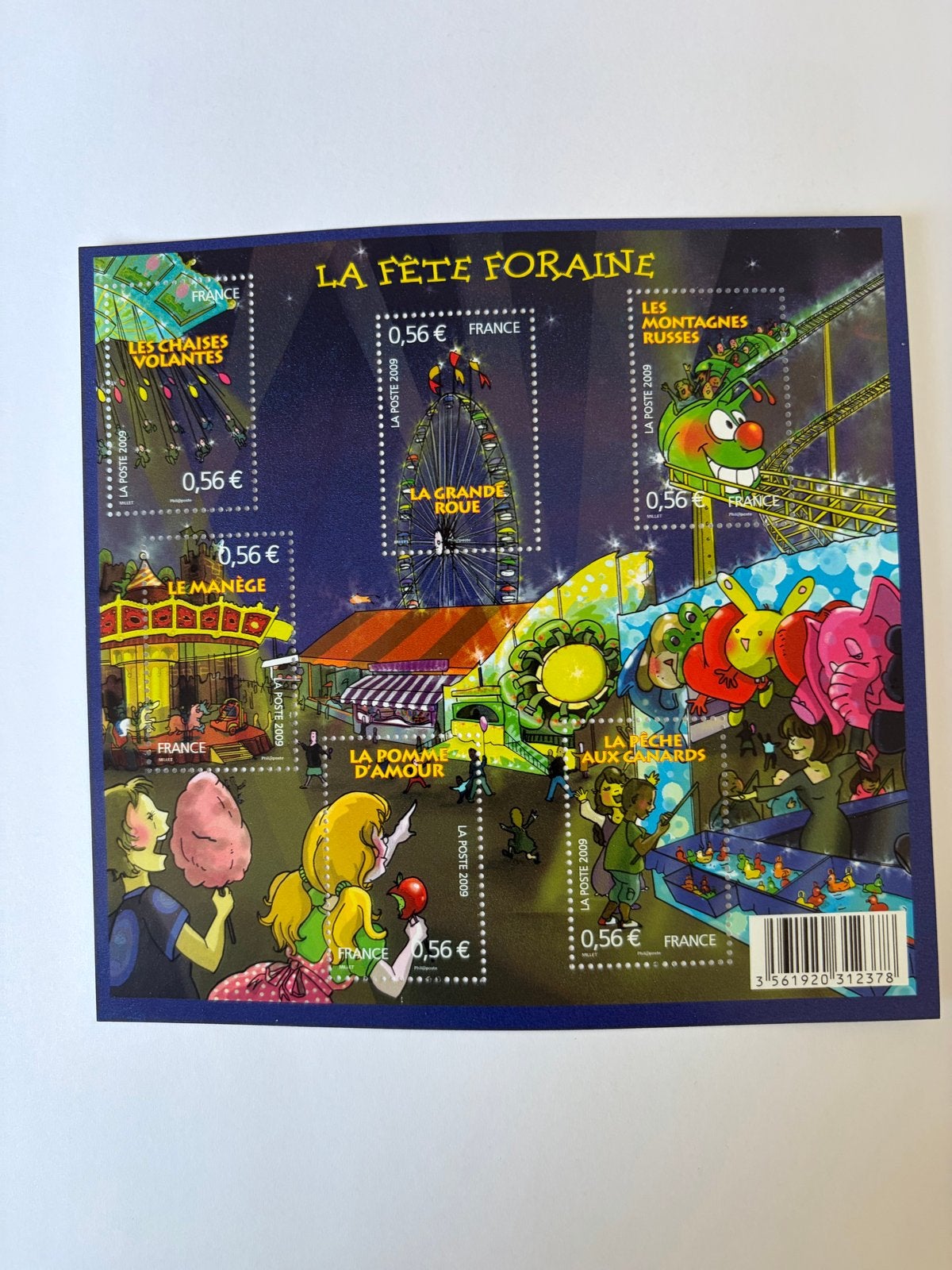 Frankrijk Postzegelvel 'La Fête Foraine' 2009, Ophalen of Verzenden, Postfris