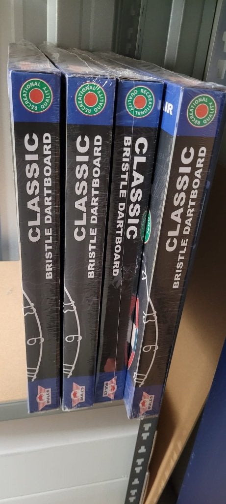 4x Classic dartbord Bulls, Sport en Fitness, Verzenden, Nieuw, Dartbord