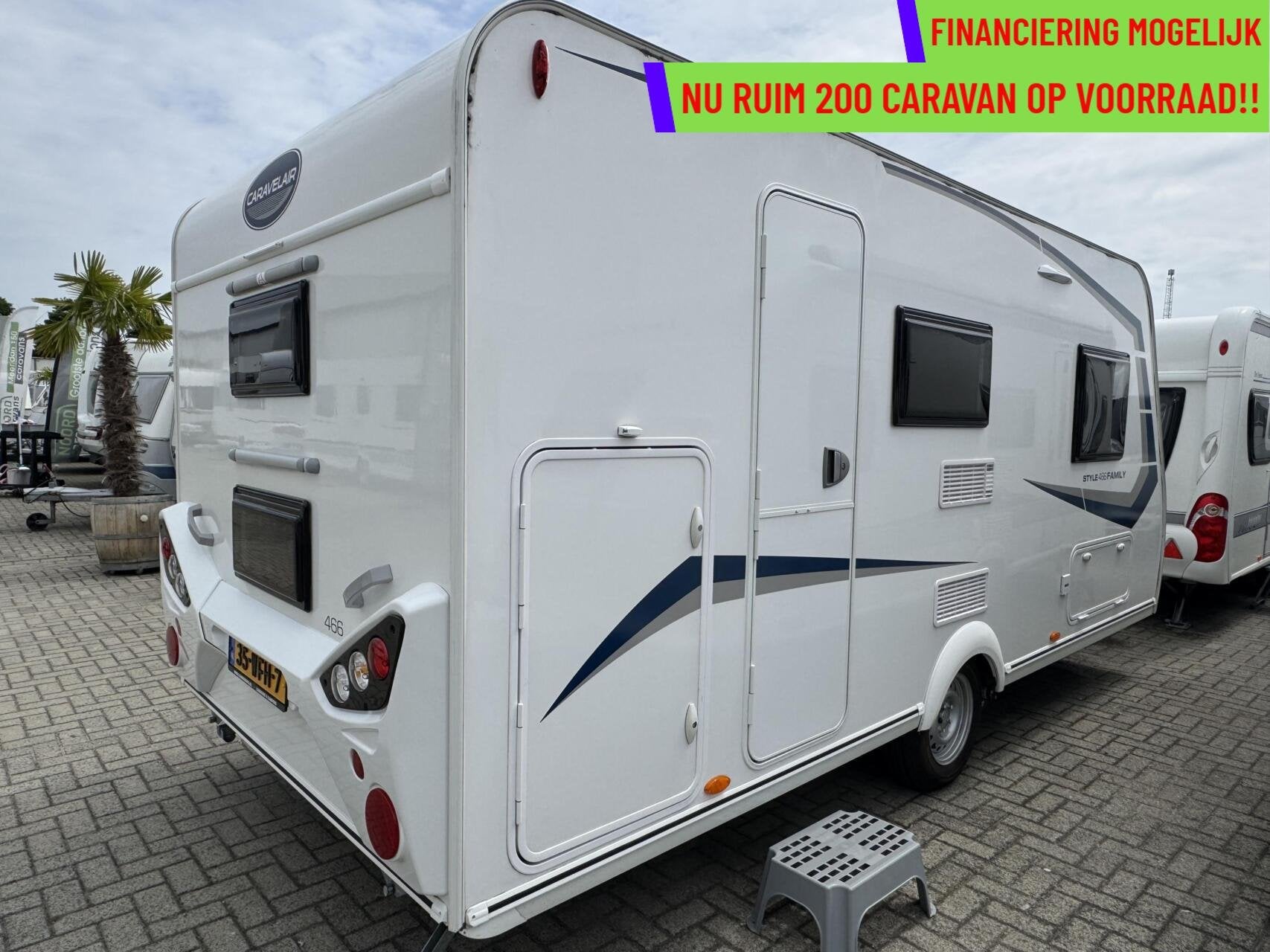 CARAVELAIR ALBA STYLE FAMILY 466,STAPELBED,DWARSBED,TREINZIT, Caravans en Kamperen, Mover, Bedrijf, 6 tot 7 meter, Caravelair