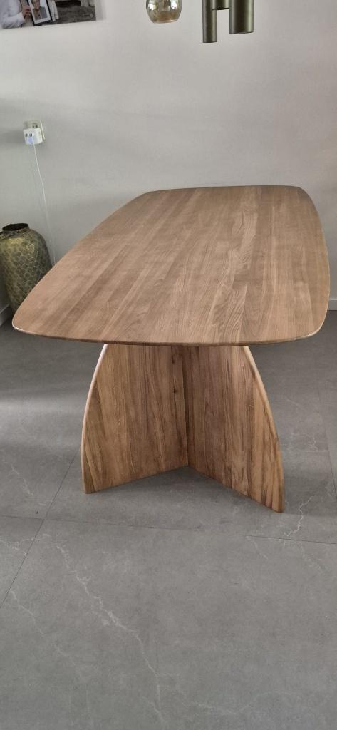 Eettafel Giulia deens ovaal massief eiken 180x93 cm, Huis en Inrichting, Tafels | Eettafels, Eikenhout, Zo goed als nieuw, 150 tot 200 cm