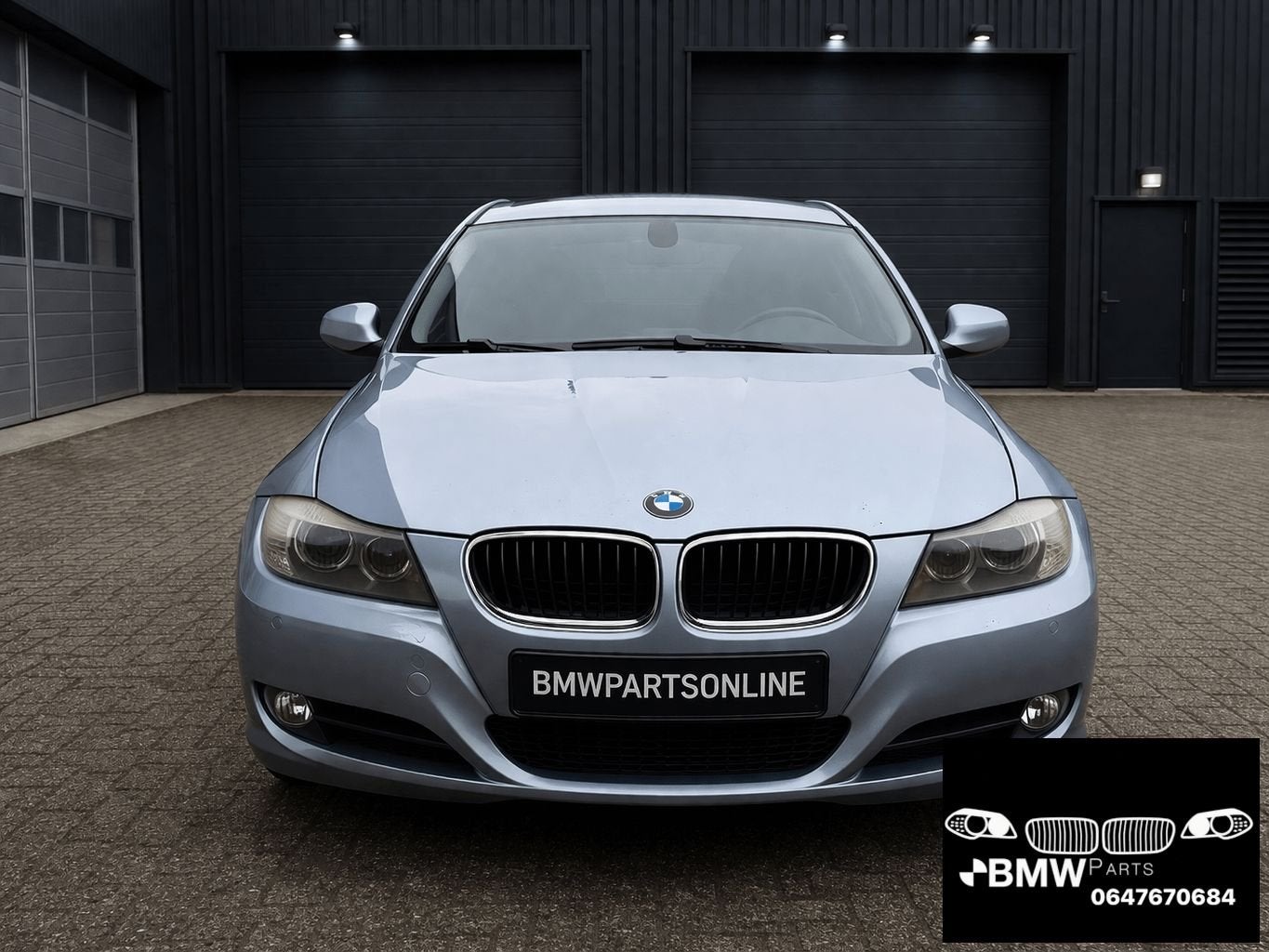 Voorkop Bmw 3-Serie E90 E91 LCI blue water blauw, Gebruikt, -, Ophalen of Verzenden, Bumper