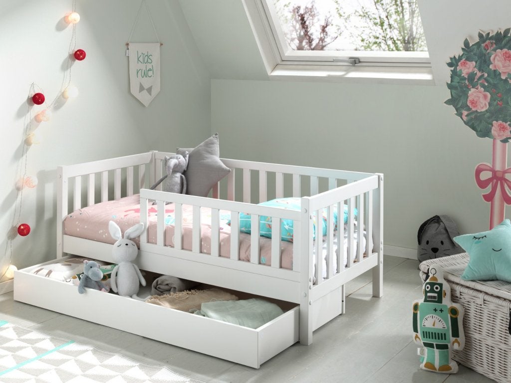 Peuterbed Toddler 70 wit, Kinderen en Baby's, Kinderkamer | Bedden, Niet ingevuld, Niet ingevuld, Niet ingevuld