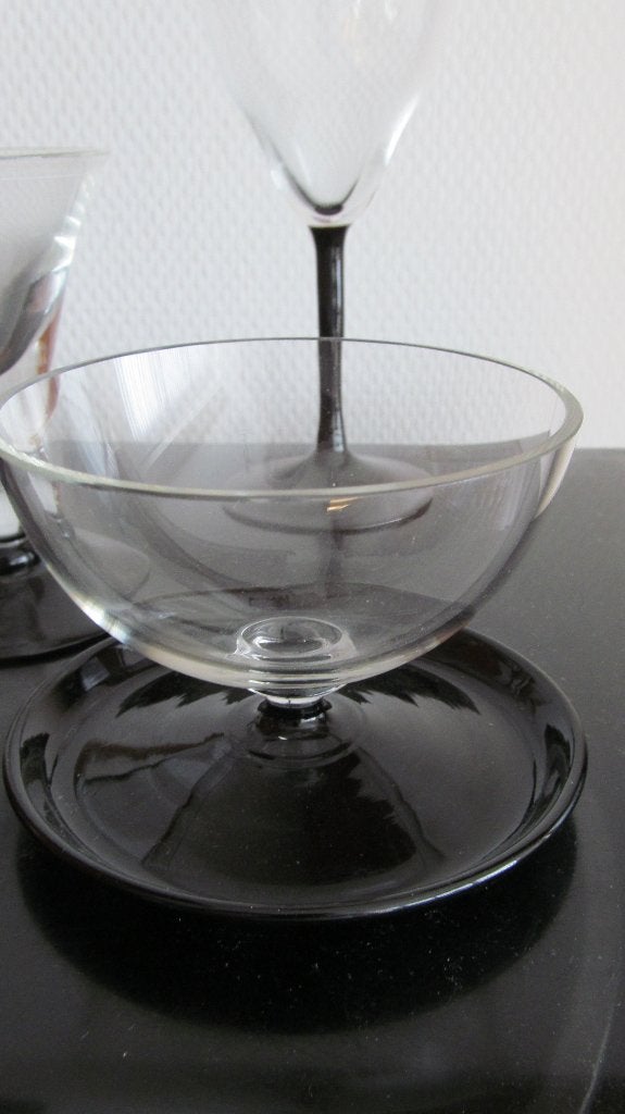 Verzameling diverse glazen meest vintage Leerdam glas., Antiek en Kunst, Ophalen