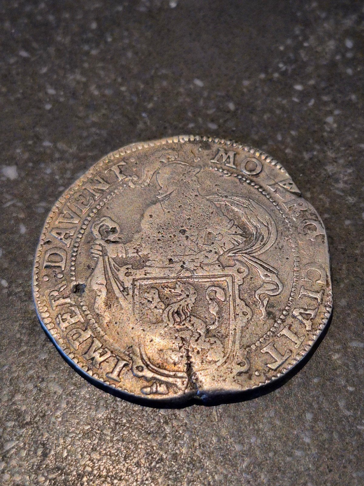 Zeldzame Leeuwendaalder Deventer 1662 - 27,08 gram, Vóór koninkrijk, Zilver, Losse munt, Overige waardes