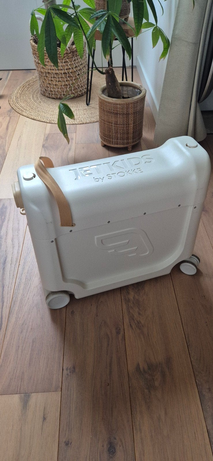 Stokke JetKids BedBox rolkoffer met rugtas en matrasje, Ophalen, Zo goed als nieuw