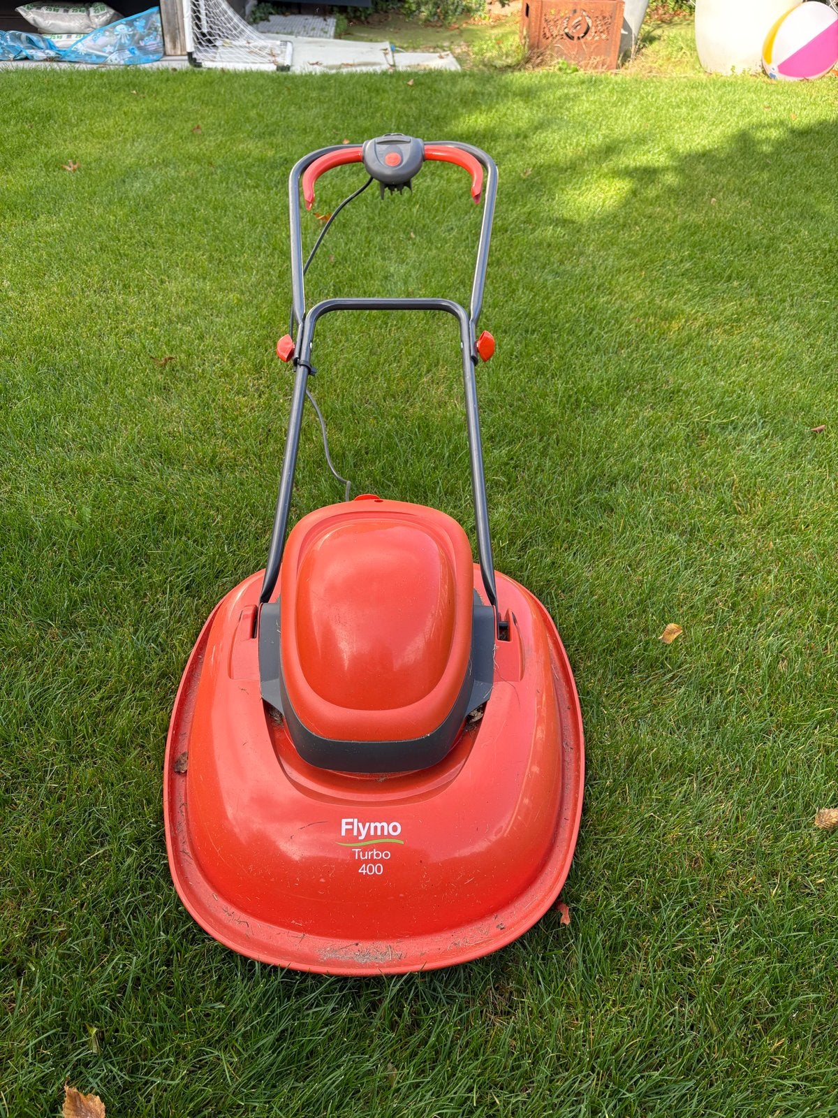Flymo Turbo 400 elektrische zweefmaaier, Ophalen, Gebruikt, Elektrische grasmaaier, 40 t/m 49 cm