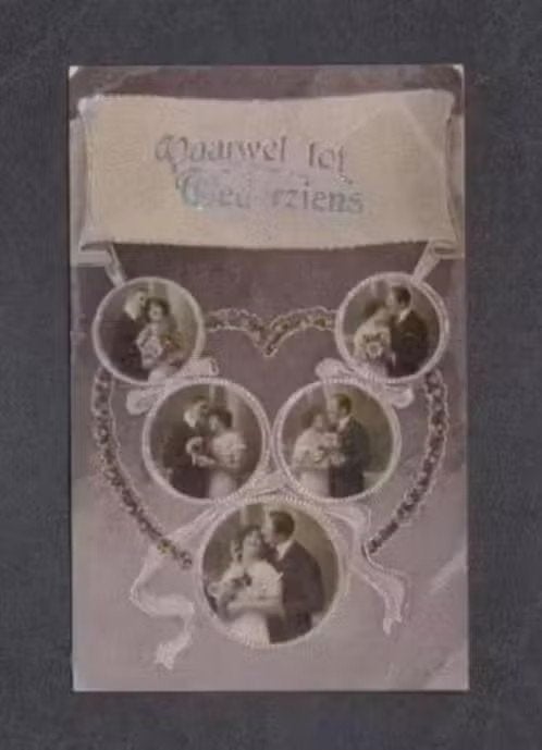 Vaarwel en Wederziens Den Bommel Flakkee Monster., Ophalen of Verzenden, Voor 1920, Gelopen, Feest(dag)