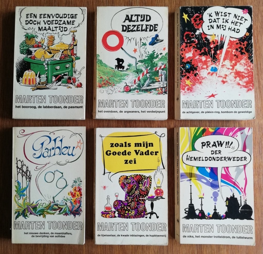 5 boeken Ollie B. Bommel / Tom Poes - Marten Toonder, Meerdere stripboeken, Ophalen of Verzenden, Gelezen