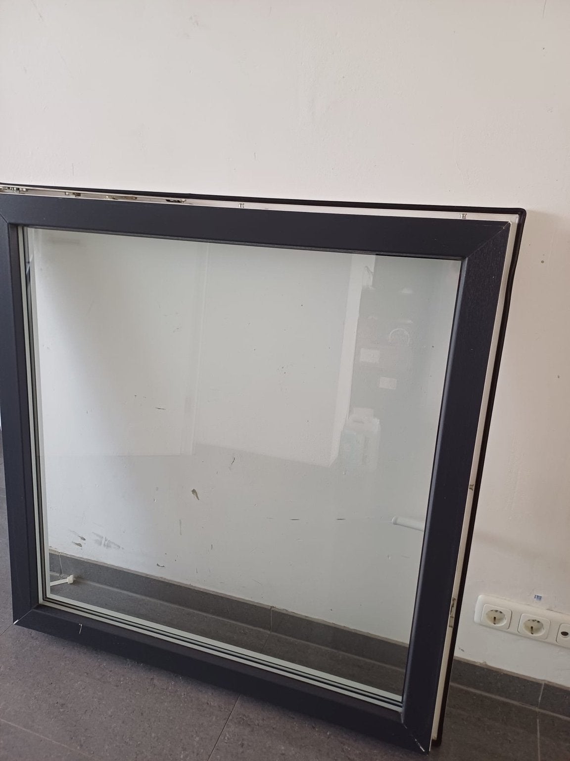 Kunststof draaikiepraam met kozijn, Ophalen, Gevelraam of Ruit, Gebruikt, 80 tot 120 cm
