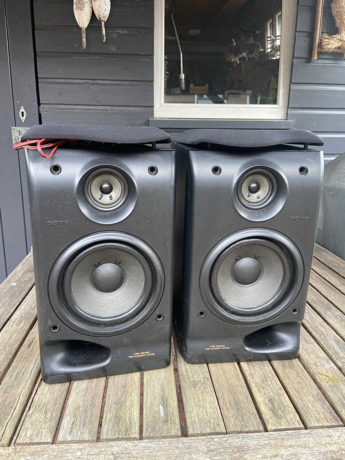 Sony SS-H501 Speakerset - Compacte Stereo Luidsprekers, Audio, Tv en Foto, Luidsprekers, Ophalen, Stereo speakers, Gebruikt, Inclusief kabels