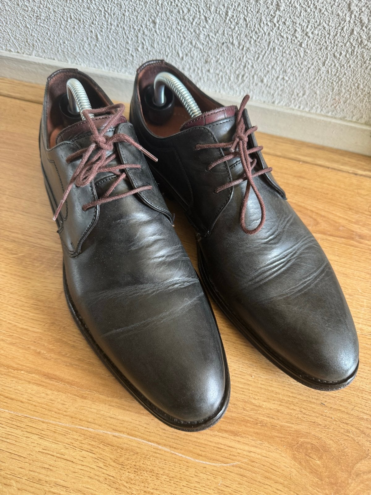 Nette herenschoenen maat 42, Ophalen, Gedragen, Zwart, Veterschoenen
