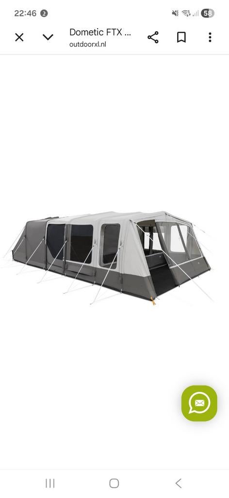 Mooie ruime 6 persoons opblaasbare tent, Caravans en Kamperen, Ophalen of Verzenden