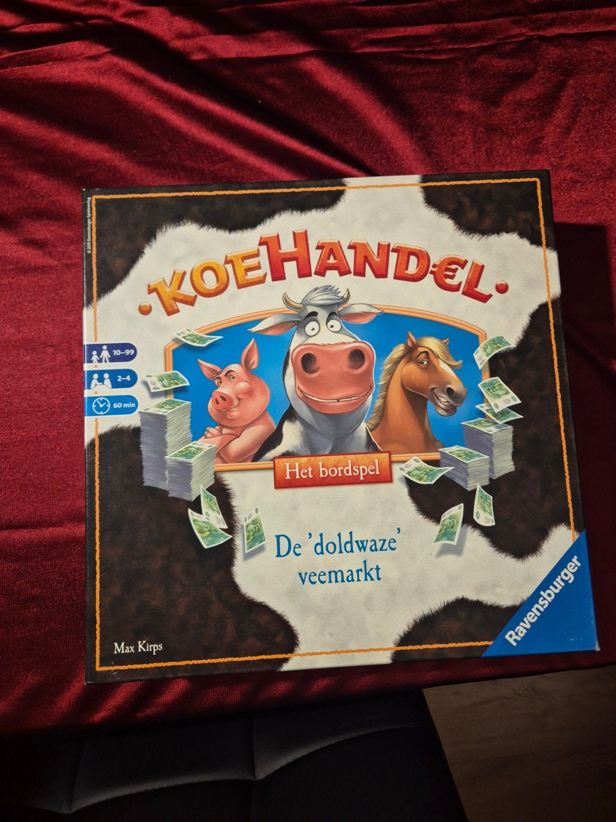 Koehandel Bordspel - De 'doldwaze' veemarkt, Hobby en Vrije tijd, Een of twee spelers, Ophalen of Verzenden, Zo goed als nieuw