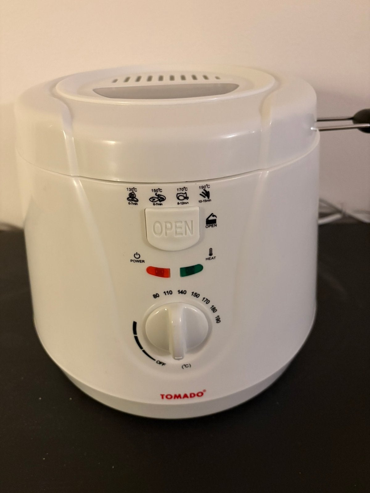 Nieuwe Tomado friteuse, Witgoed en Apparatuur, 1 tot 2 liter, Ophalen, Nieuw, Uitneembare binnenpan