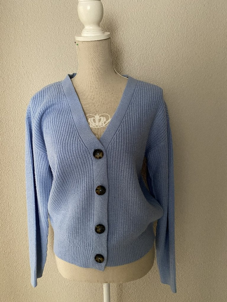 Blauwe cardigan Vest Maat M Merk Casual Ladies, Maat 38/40 (M), Blauw, Casual Ladies, Ophalen of Verzenden