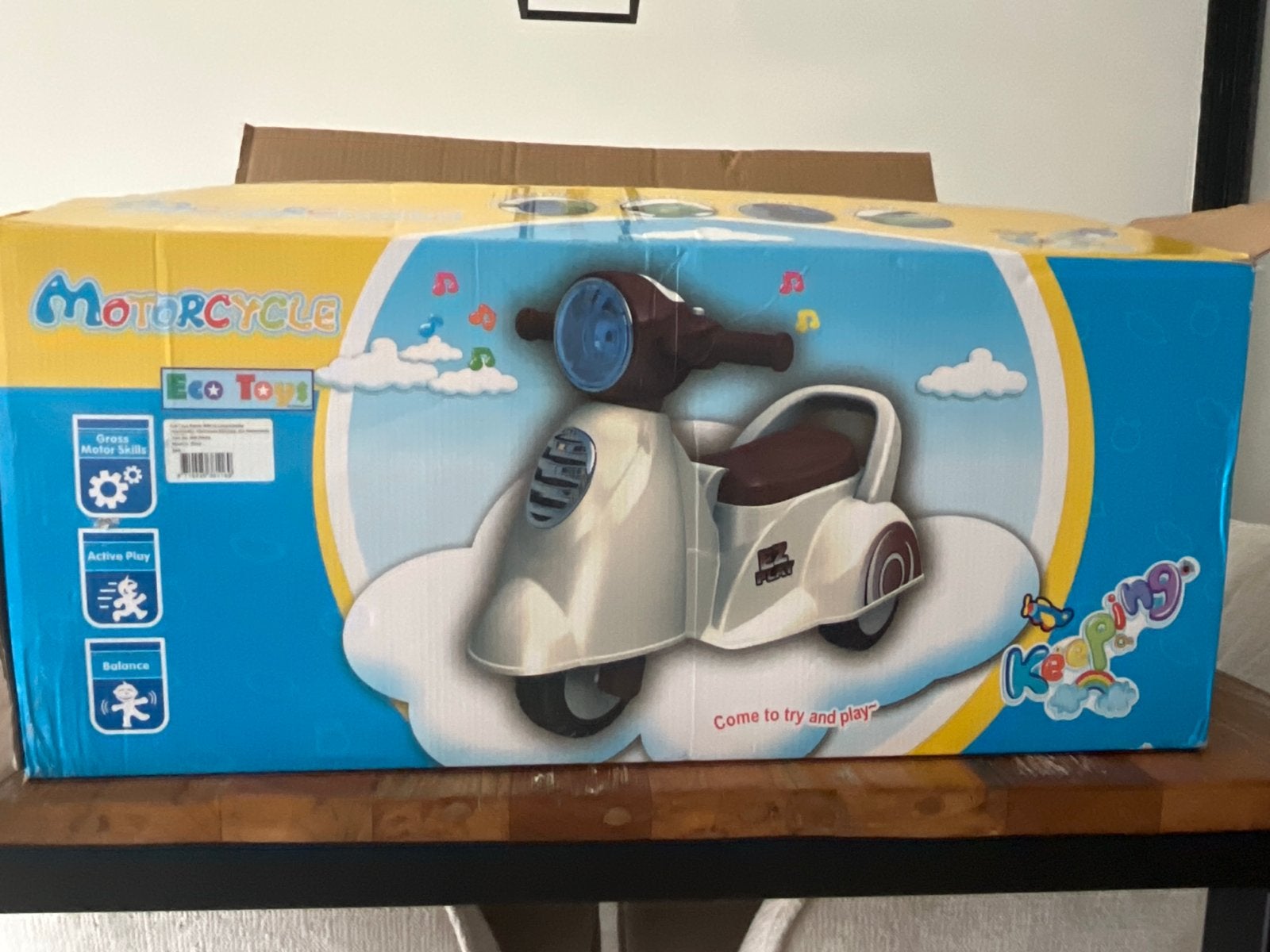 Nieuwe Eco Toys Retro loopscooter voor de kleintjes, Kinderen en Baby's, Ophalen of Verzenden, Nieuw