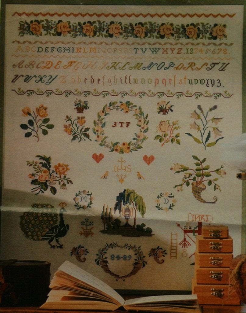 Borduurpatroon  Merklap   nr 8660, Hobby en Vrije tijd, Verzenden, Nieuw, Handborduren, Patroon