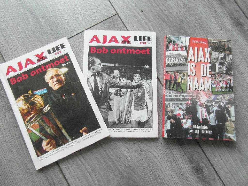 voetbal boeken ajax verzameling 54 stuks, Ophalen, Gebruikt, Ajax, Boek of Tijdschrift
