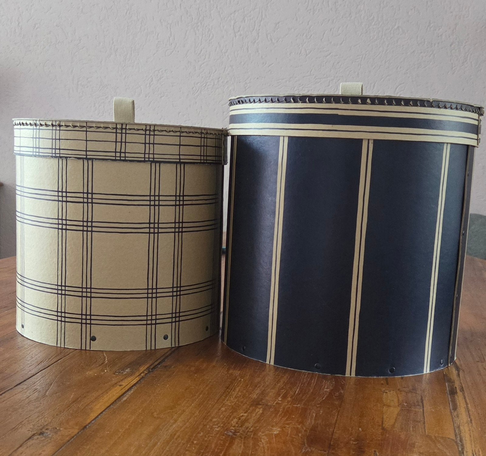 2 vintage hoedendozen, Ophalen of Verzenden