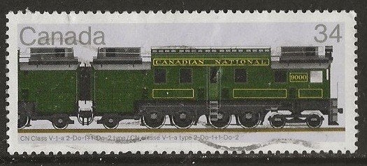 Canada 5, trein voor ceesie, Verzenden, Gestempeld, Noord-Amerika