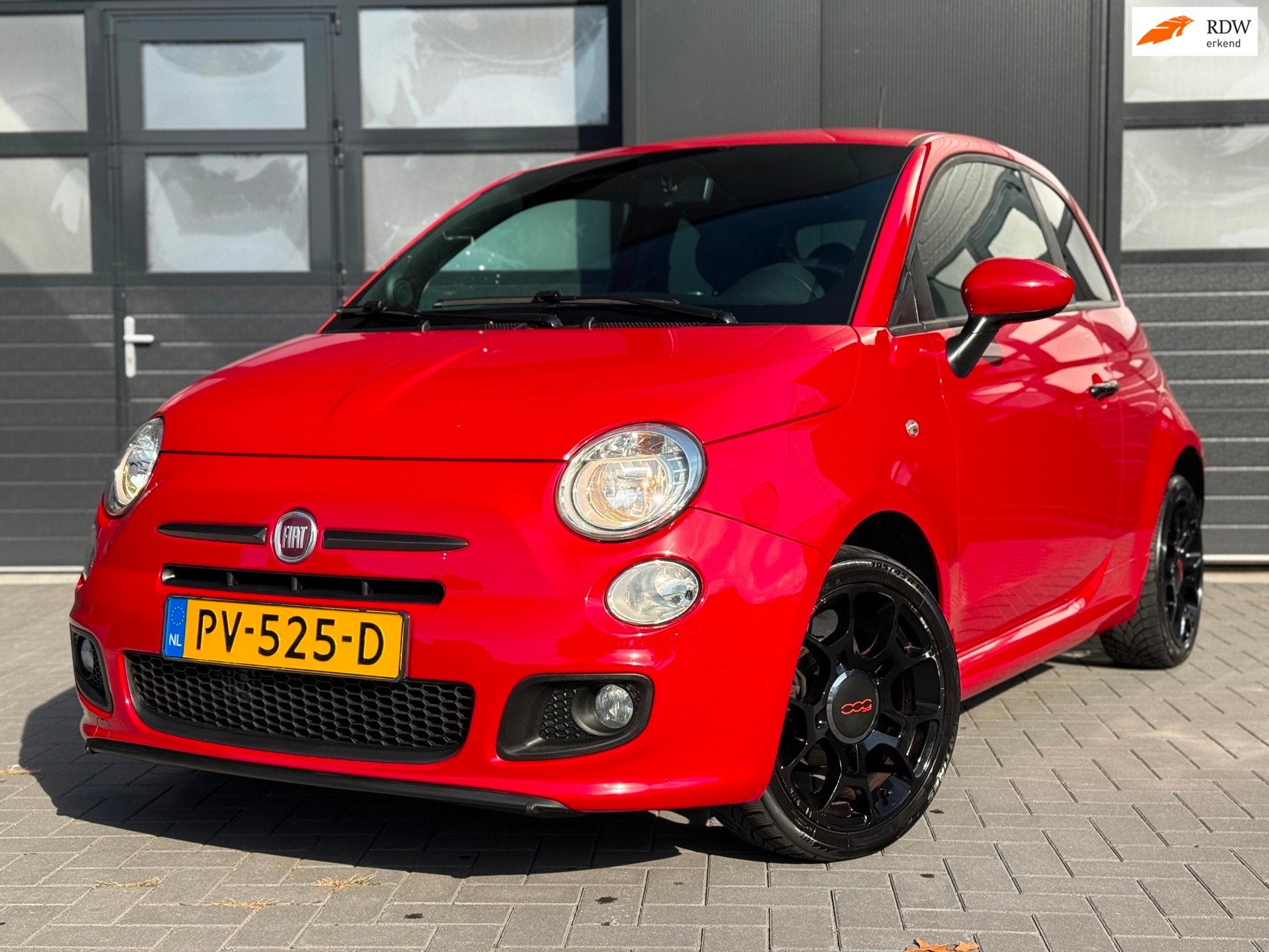 Fiat 500 1.2 Sport Lounge | Luxe Leder | Airco | City Mode, Auto's, Voorwielaandrijving, Euro 5, Gebruikt, 4 cilinders