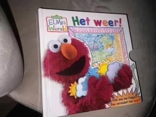 Elmo's Wereld: Het Weer! Interactief Kinderboek, Boeken, Ophalen of Verzenden, Zo goed als nieuw, Sesamstraat