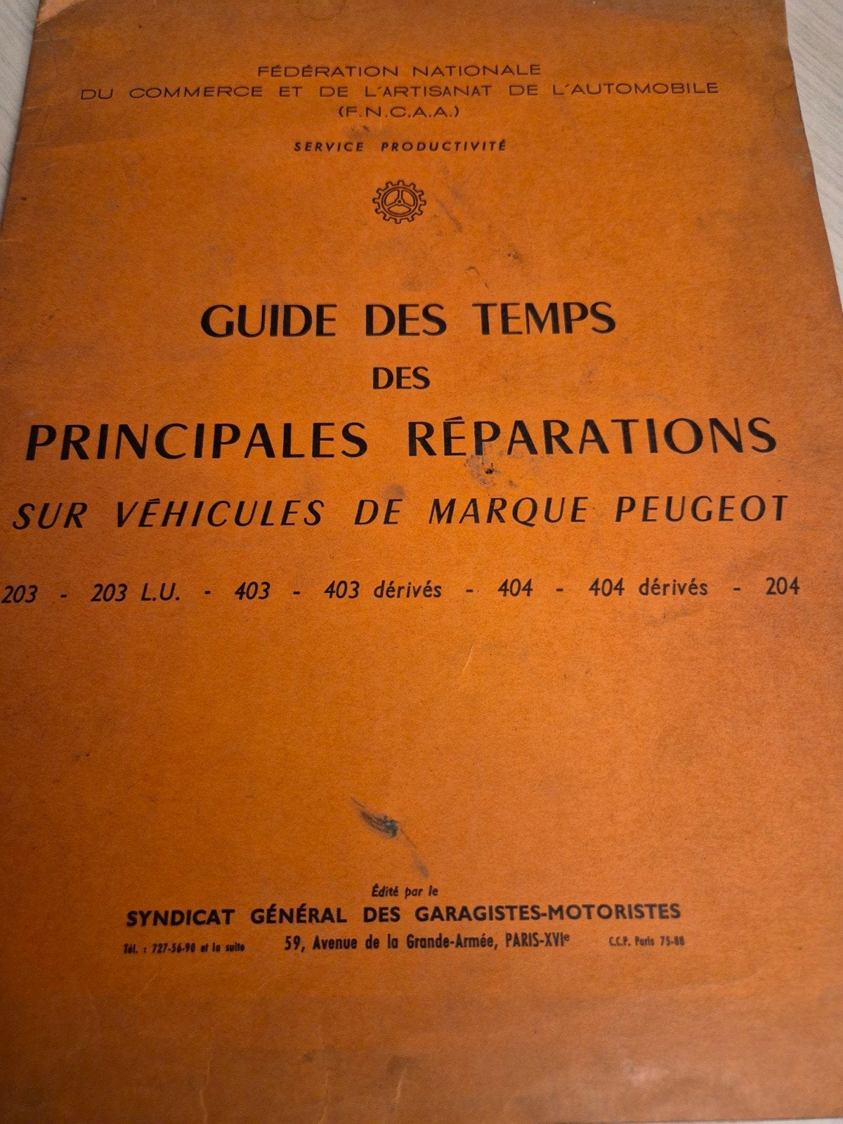 1965 Peugeot 203 404 204 403 dealer uitgave onderdelen izgst, Ophalen of Verzenden, Zo goed als nieuw, Peugeot