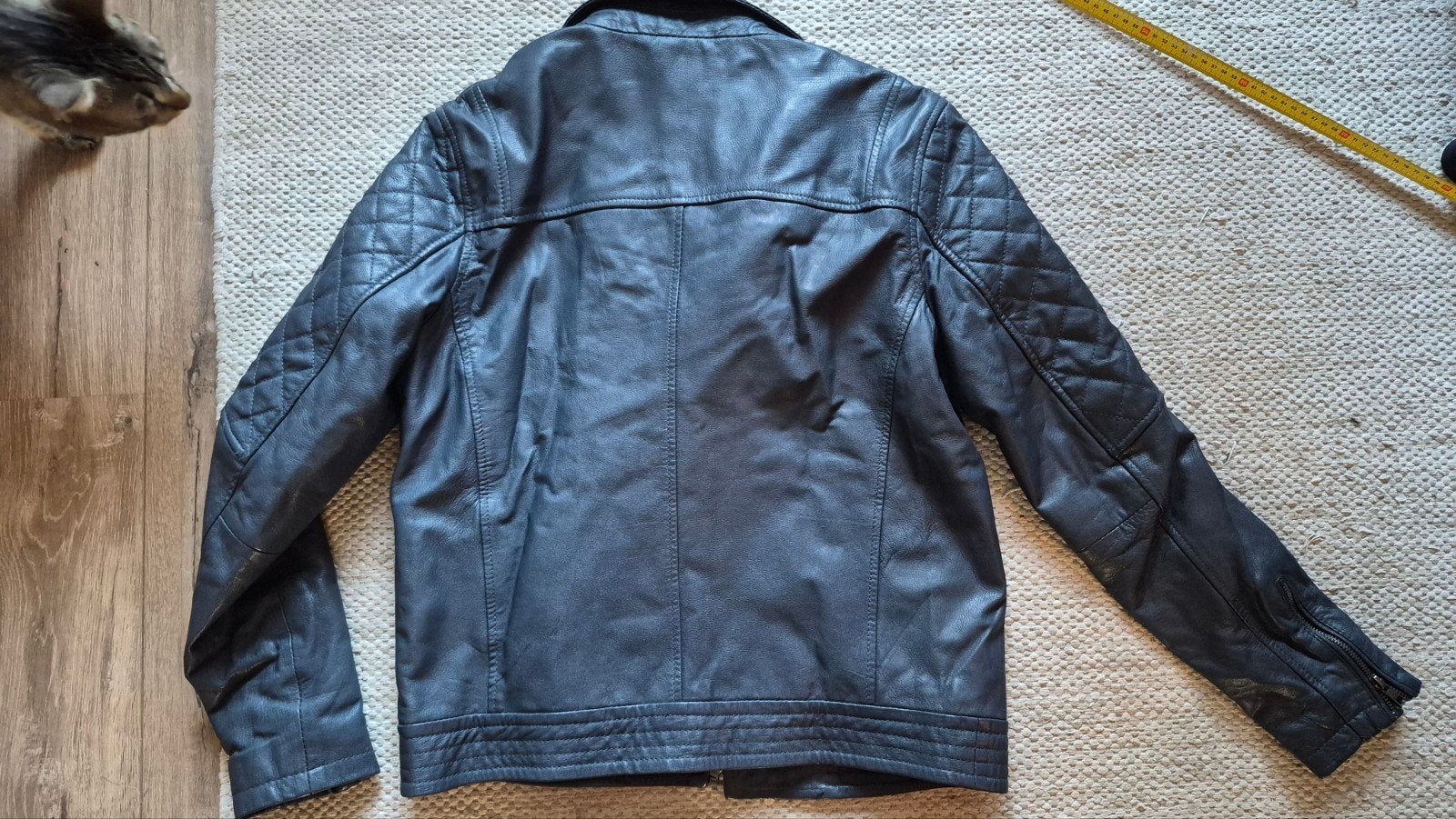 Stoere leren jas (v) maat M, Ophalen of Verzenden, Tweedehands, Dames, Jas | leer
