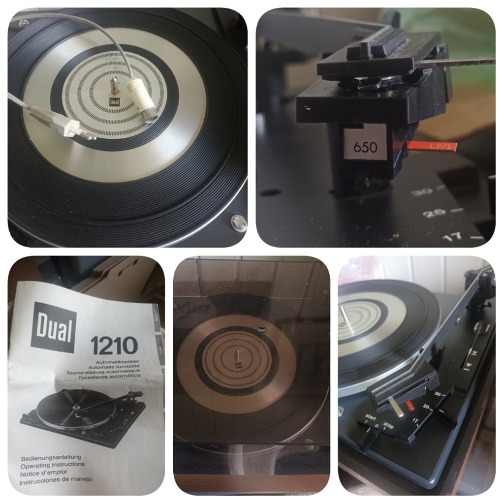 DUAL 1210 platenspeler met handleiding, Audio, Tv en Foto, Ophalen, Dual