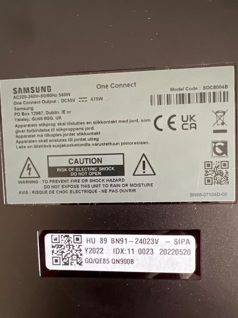 Gezocht: Samsung One Connect Box / SOC8004B, Ophalen, 100 cm of meer, Samsung
