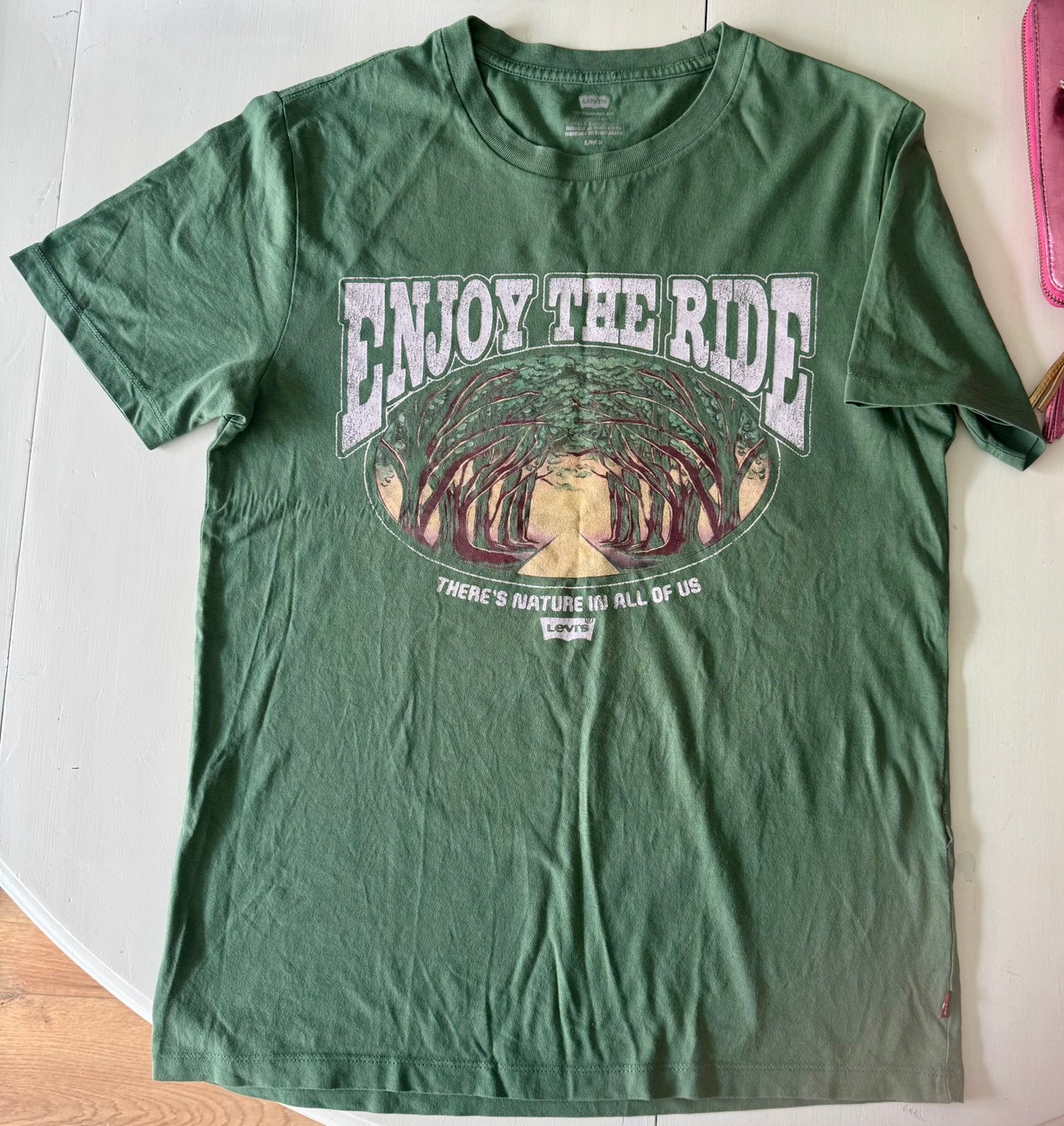 LEVI’s T-shirt mt S, Ophalen of Verzenden, Zo goed als nieuw, Groen