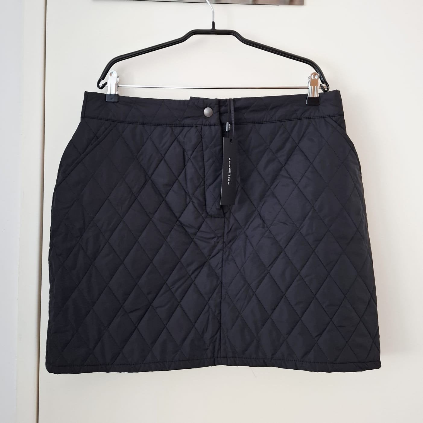 Most Wanted, zwarte gewatteerde mini rok - NIEUW, Zwart, Maat 46/48 (XL) of groter, Nieuw, Ophalen of Verzenden