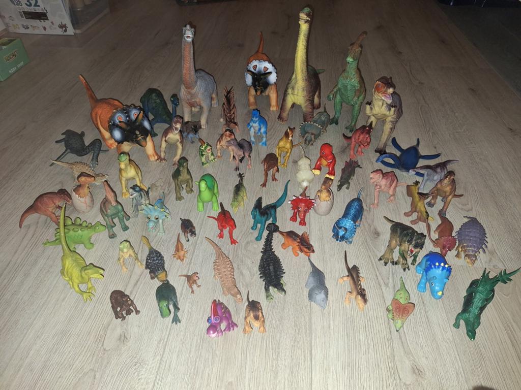 Grote partij speelgoed dino's - Diverse soorten en maten, Ophalen, Gebruikt, Jongen of Meisje